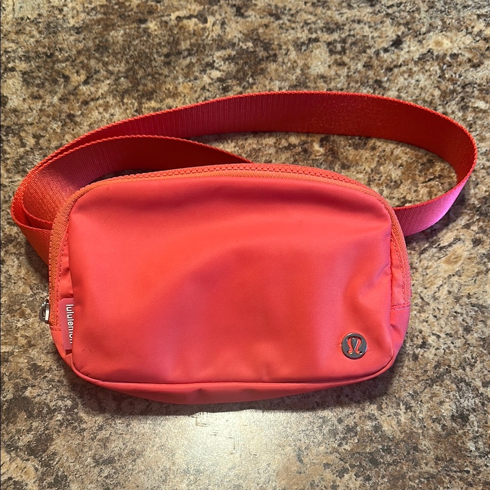 Lululemon Raspberry Cream Belt Bag